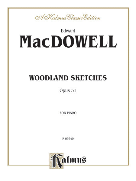 Woodland Sketches, Opus 51 Cover Image