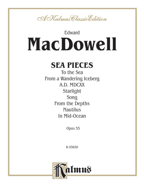 MacDowell: Sea Pieces Sheet Music Preview