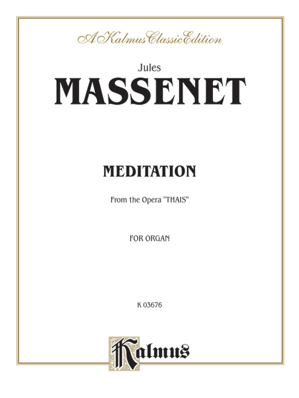 Massenet: Meditation from Thaïs Sheet Music Preview