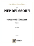 Variations sérieuses, Opus 54 Cover Image