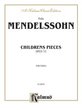 Children's Pieces, Opus 72 Cover Image