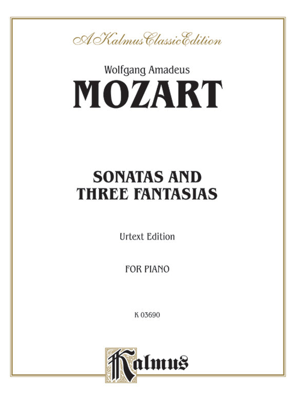 Sonatas and Three Fantasias (Urtext Edition) Cover Image