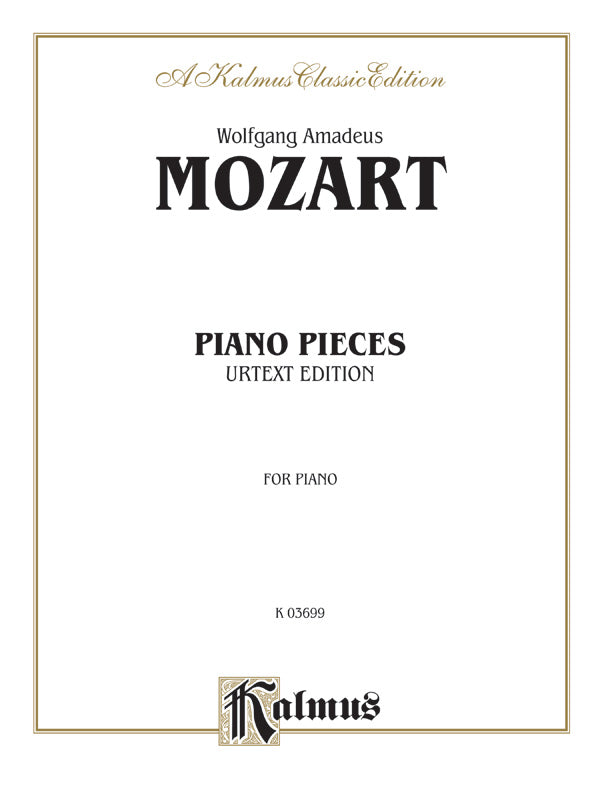 Mozart: Various Piano Pieces Sheet Music Preview