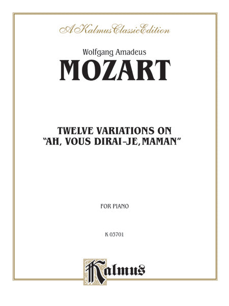 Mozart: Variations on "Ah, Vous Dirai-Je, Maman" Sheet Music Preview