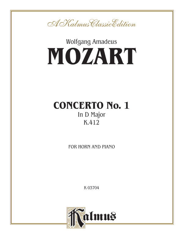 Horn Concerto No. 1, K. 412 Cover Image