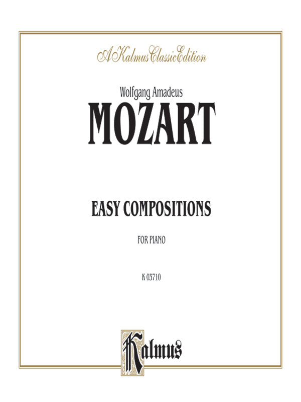 Mozart: Easy Compositions Sheet Music Preview