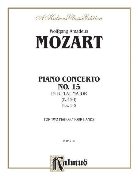 Piano Concerto No. 15 in B-flat, K. 450 Cover Image