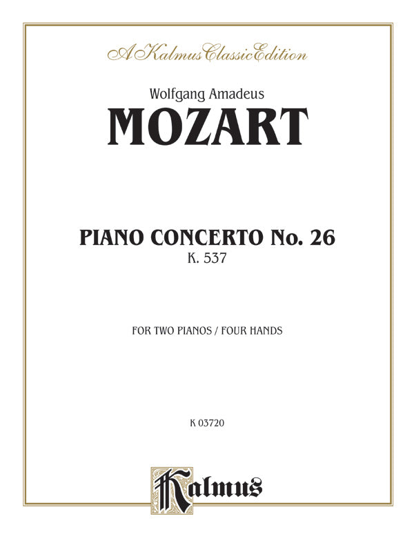 Mozart: Piano Concerto No. 26 in D Major, K. 537 Sheet Music Preview