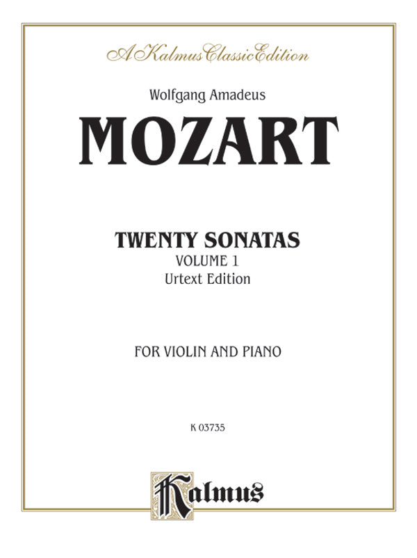 Mozart: Twenty Sonatas (Urtext), Volume I Sheet Music Preview