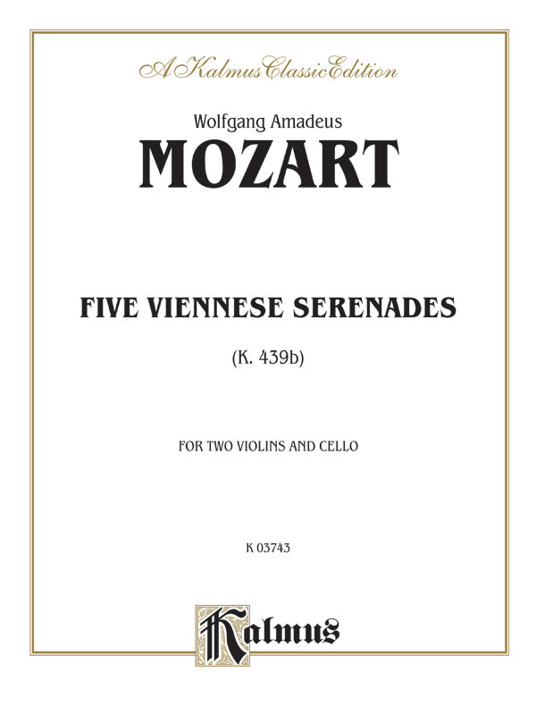 Mozart: Five Viennese Serenades K. 439b Sheet Music Preview