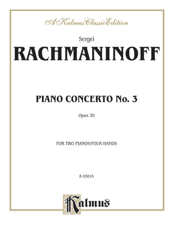 Rachmaninoff: Piano Concerto No. 3 in D Minor, Op. 30 Sheet Music Preview