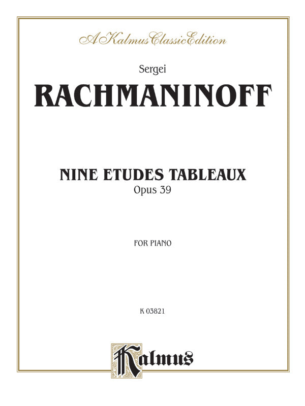 Etudes Tableaux, Opus 39 Cover Image