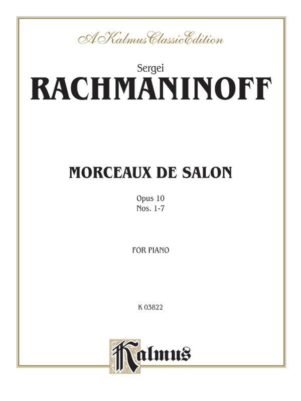 Rachmaninoff: Piano Pieces, Op. 10 Sheet Music Preview