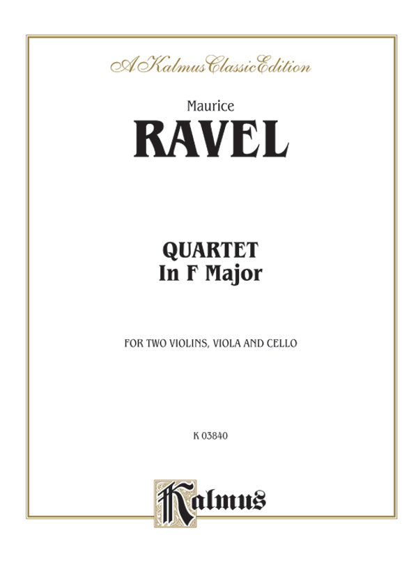 String Quartet in F Major Cover Image