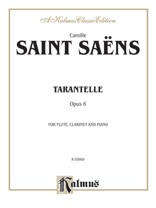 Saint-Saëns: Tarantelle, Op. 6 Sheet Music Preview
