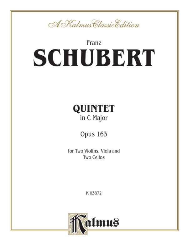 String Quintet in C Major, Opus 163 Cover Image
