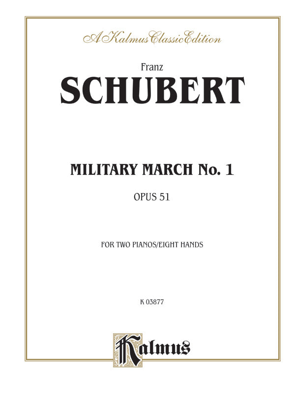 Military March No. 1, Opus 51 Cover Image