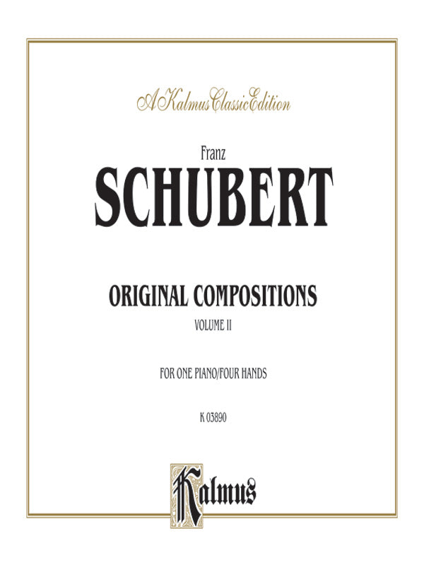 Schubert: Original Compositions for Four Hands, Volume II Sheet Music Preview