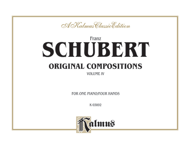 Schubert: Original Compositions for Four Hands, Volume IV Sheet Music Preview