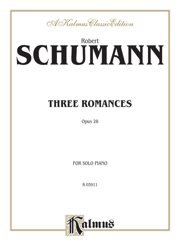 Three Romances, Opus 28 Cover Image