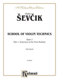School of Violin Technics, Opus 1, Volume I Cover Image