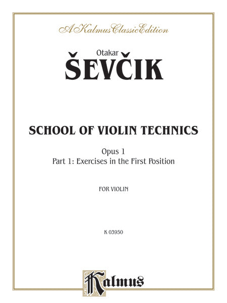 Sevcík: School of Violin Technics, Op. 1, Volume I Sheet Music Preview