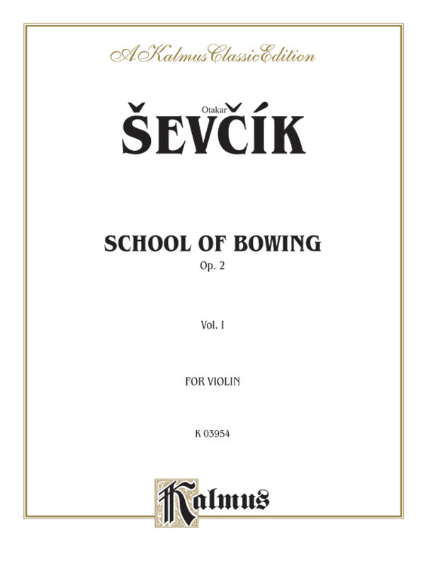 Sevcík: School of Bowing, Op. 2, Volume I Sheet Music Preview