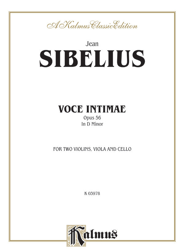 Voces Intimae in D Minor, Opus 56 Cover Image