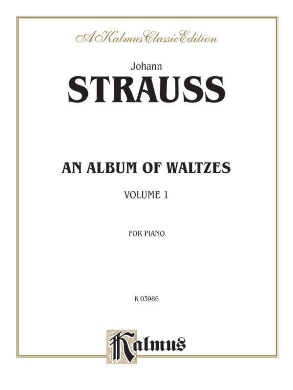 Strauss: Waltzes, Volume I Sheet Music Preview