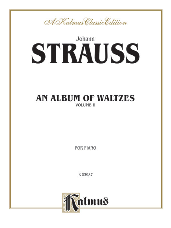 Strauss: Waltzes, Volume II Sheet Music Preview