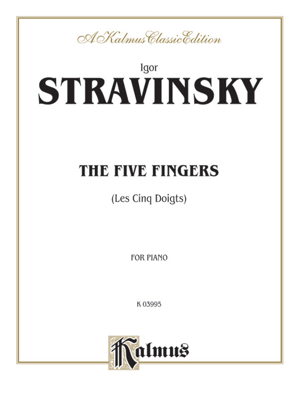 Stravinsky: The Five Fingers (Les Cinq Doigts) Sheet Music Preview