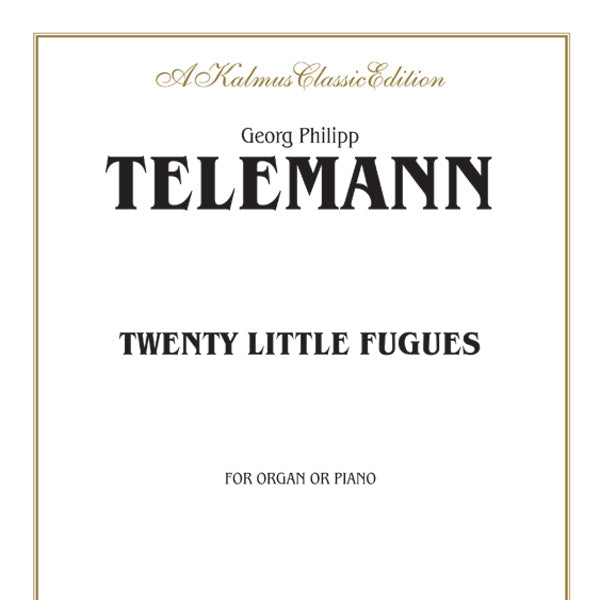 Telemann: Twenty Little Fugues Sheet Music Preview
