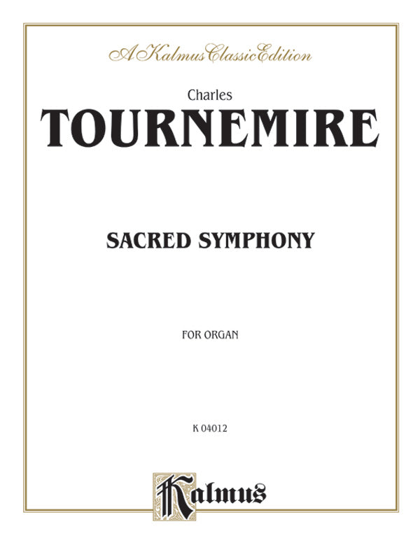 Tournemire: Sacred Symphony Sheet Music Preview