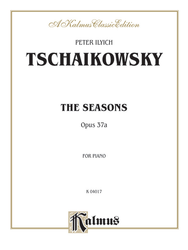 Tchaikovsky: The Seasons, Op. 37A Sheet Music Preview