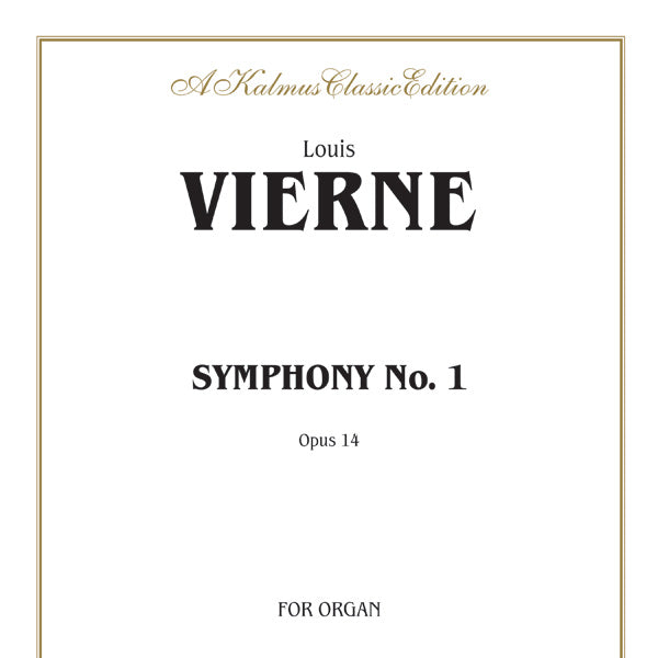 Vierne: Symphony No. 1, Op. 14 Sheet Music Preview