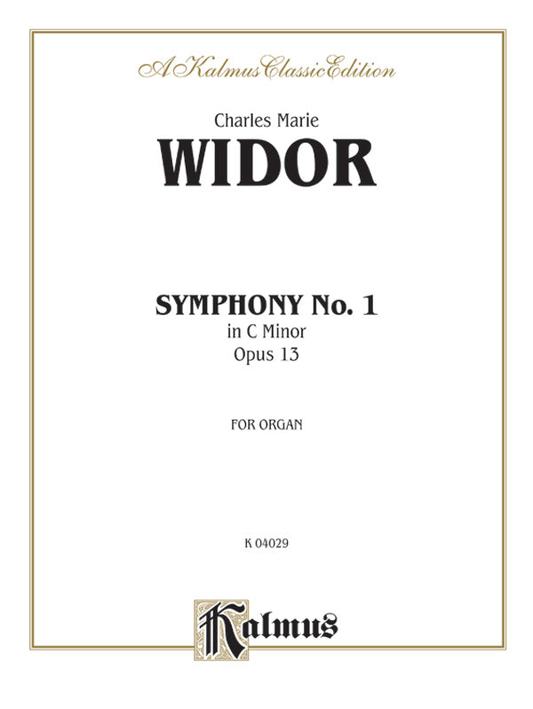 Symphony No. 1 in C Minor, Opus 13 Cover Image
