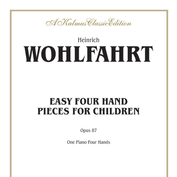 Wohlfahrt: Easy Four Hand Pieces for Children, Op. 87 Sheet Music Preview
