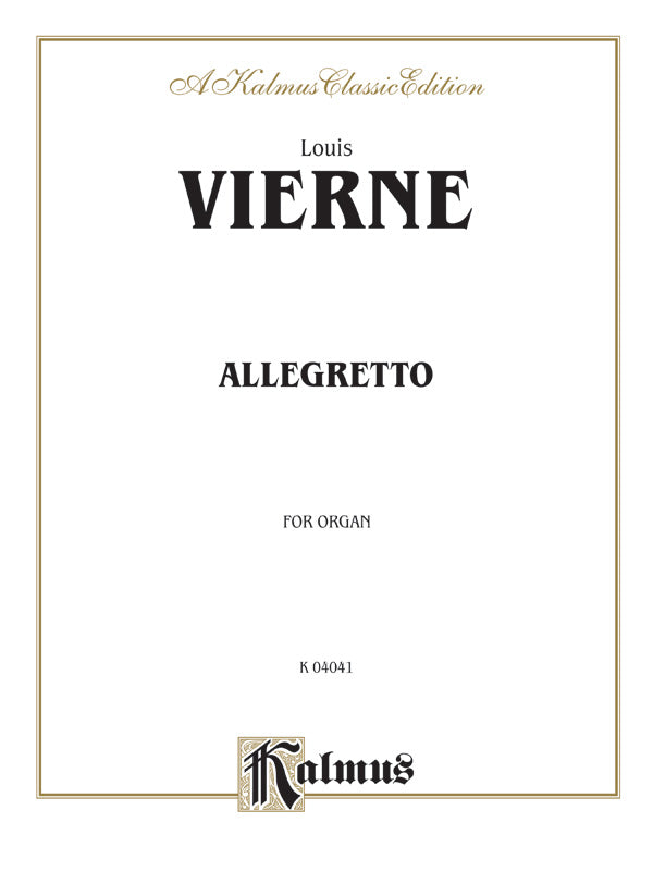 Vierne: Allegretto for Organ Sheet Music Preview