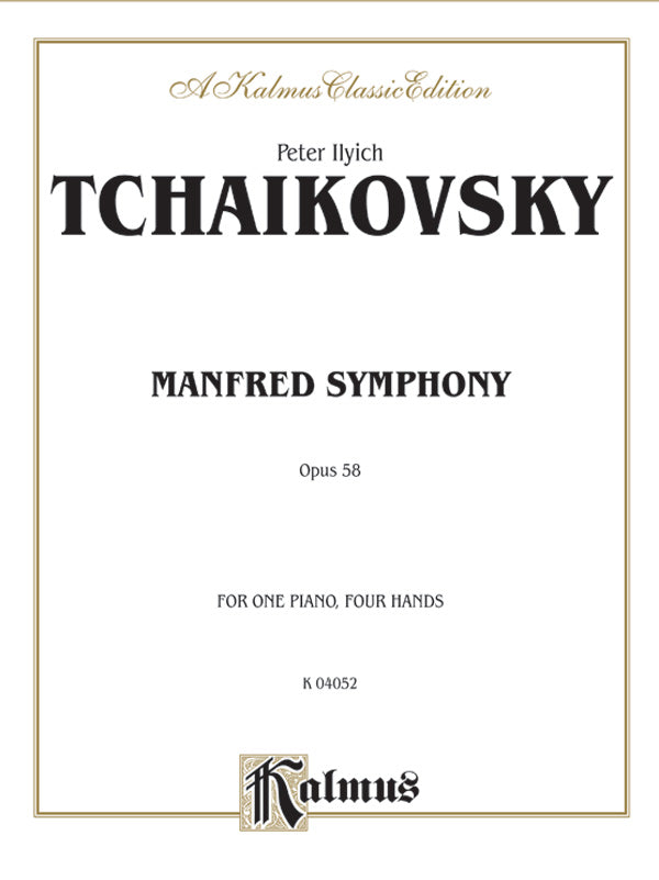 Tchaikovsky: Manfred Symphony, Op. 58 Sheet Music Preview