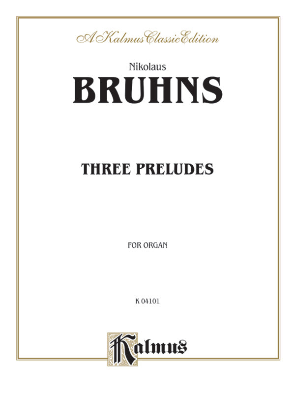 Bruhns: Three Preludes and Fugues Sheet Music Preview