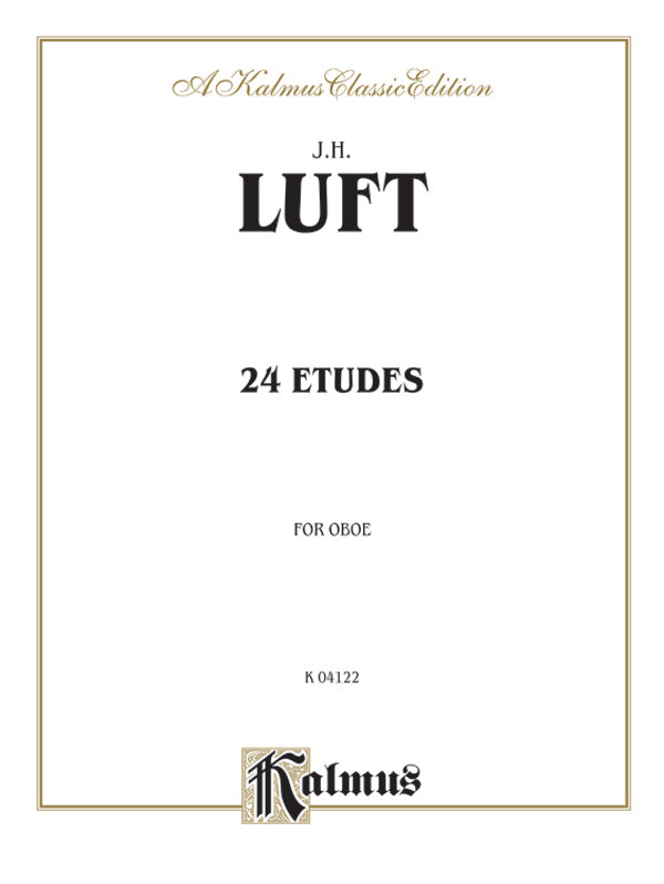 Luft: Twenty-four Studies Sheet Music Preview