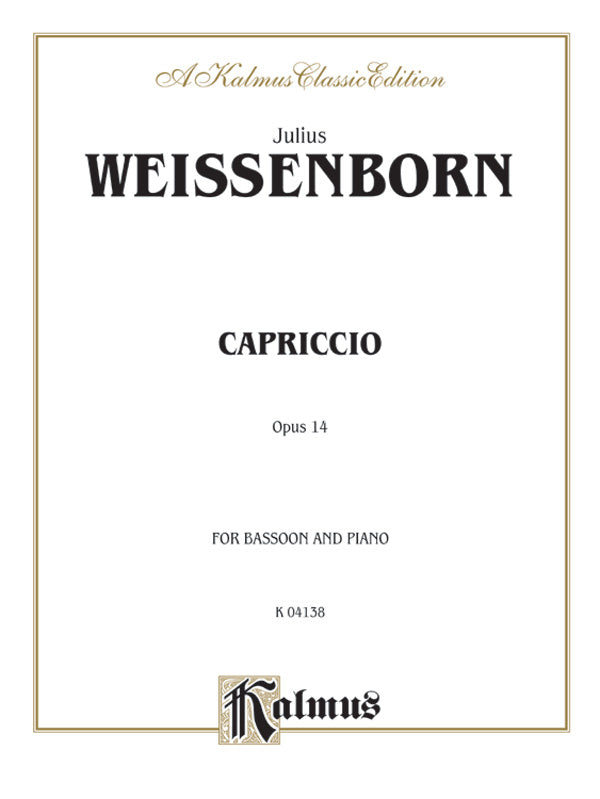 Weissenborn: Capriccio, Op. 14 Sheet Music Preview
