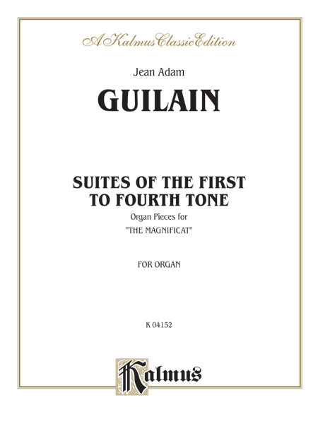 Guilain: Suites of the 1st to 4th Tone Sheet Music Preview