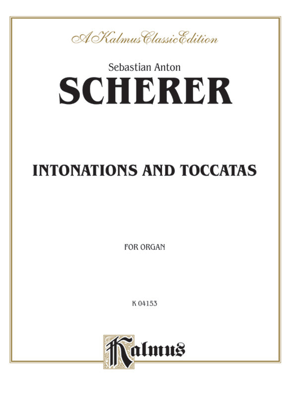 Scherer: Intonations and Toccatas Sheet Music Preview