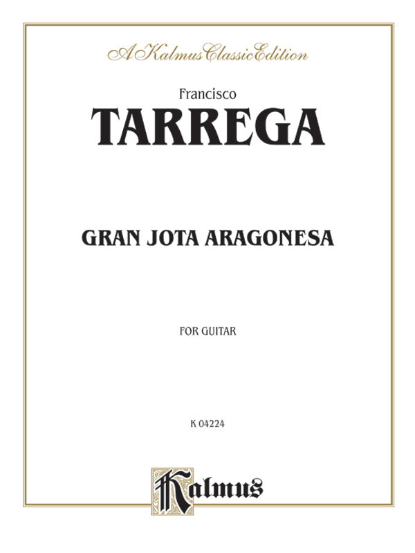 Tárrega: Gran Jota Aragonesa Sheet Music Preview