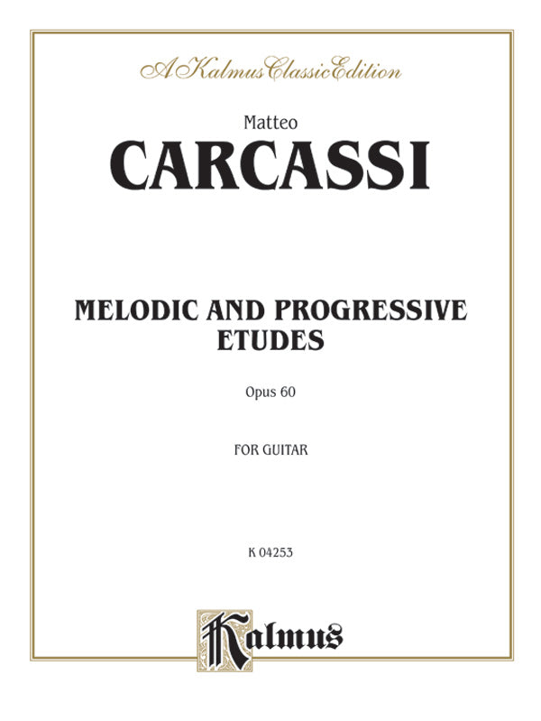 Carcassi: Melodic and Progressive Etudes, Op. 60 Sheet Music Preview