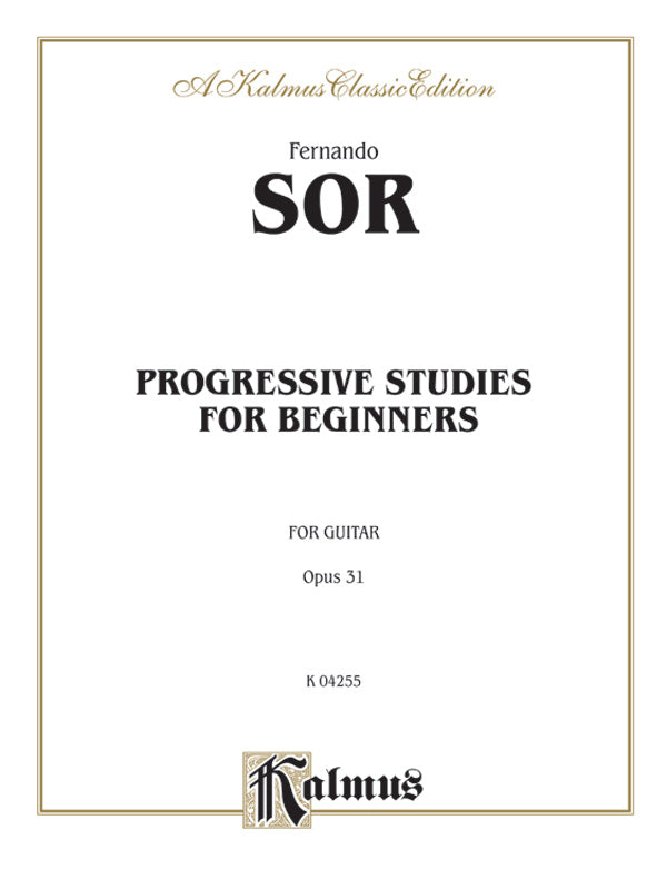 Progressive Studies for Beginners, Opus 31 Cover Image