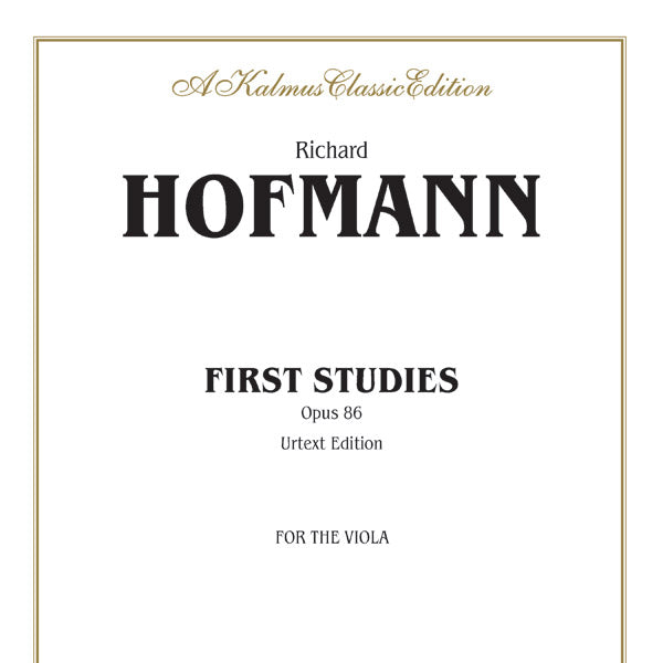 Hofmann: First Studies, Op. 86 Sheet Music Preview