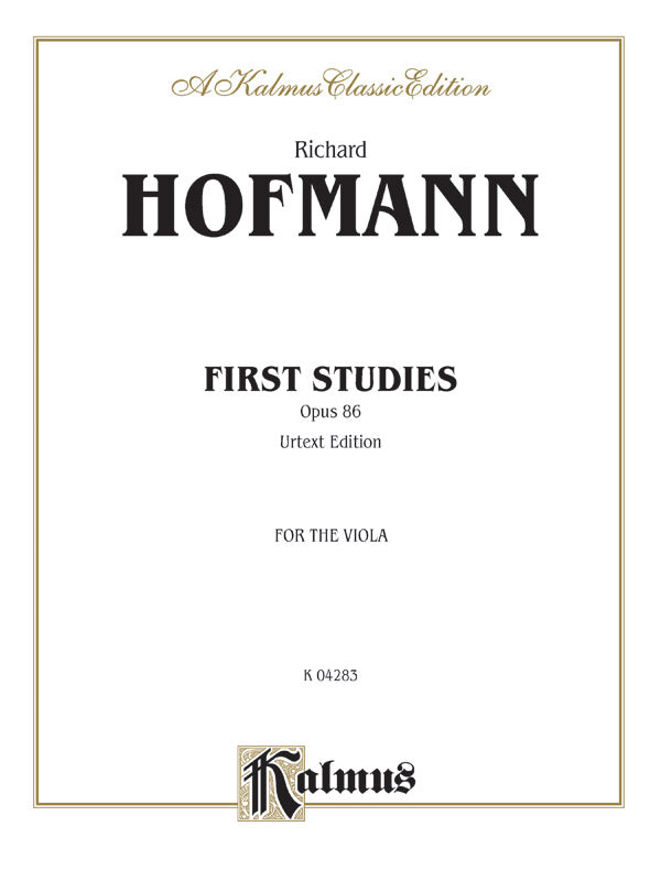 Hofmann: First Studies, Op. 86 Sheet Music Preview
