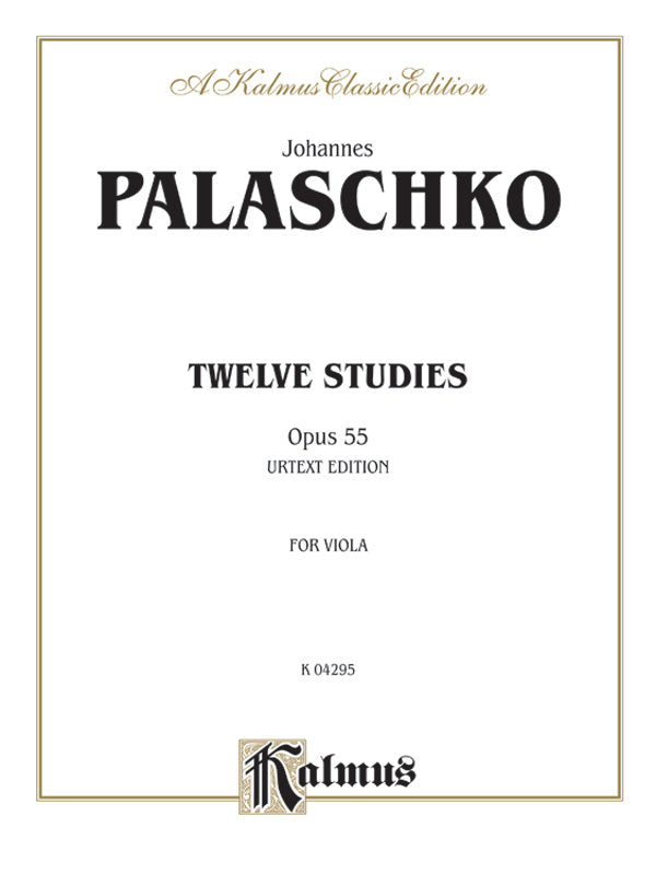 Palaschko: Twelve Studies, Op. 55 Sheet Music Preview